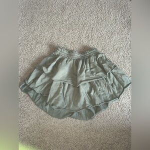 Aerie Ruffled Green Skirt